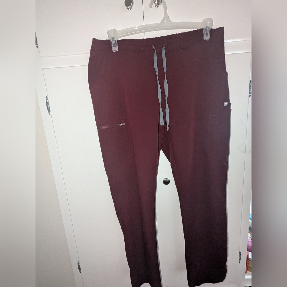 Figs Burgundy Women's Pants